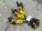LOT OF THREE DEWALT 4 1/2 INCH ANGLE GRINDERS