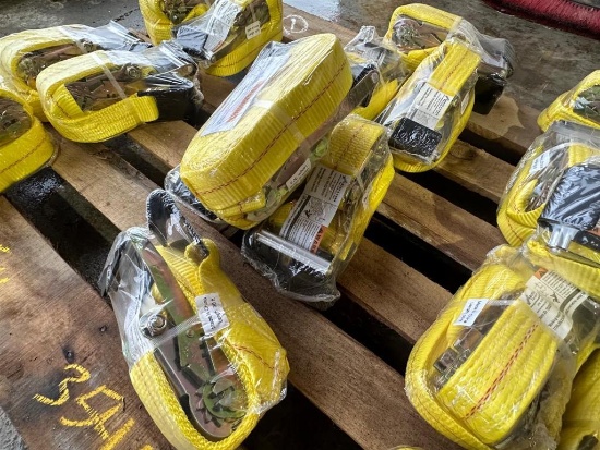 LOT OF 7 RATCHET STRAPS