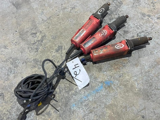 LOT OF THREE MILWAUKEE 2 INCH DIE GRINDERS