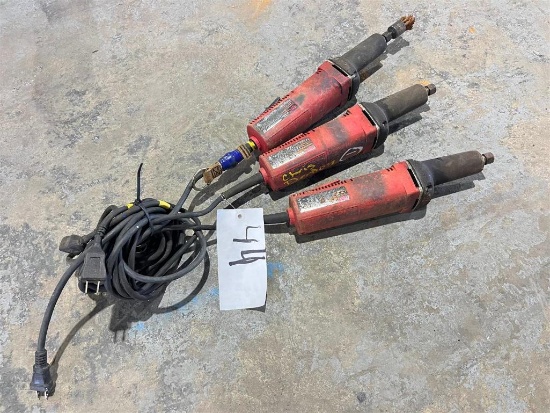 LOT OF THREE MILWAUKEE 2 INCH DIE GRINDERS