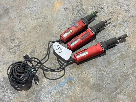 LOT OF THREE MILWAUKEE 2 INCH DIE GRINDERS