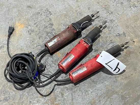 LOT OF THREE MILWAUKEE 2 INCH DIE GRINDERS