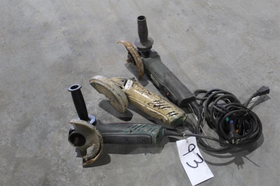LOT OF THREE 6 INCH MATABO ANGLE GRINDERS