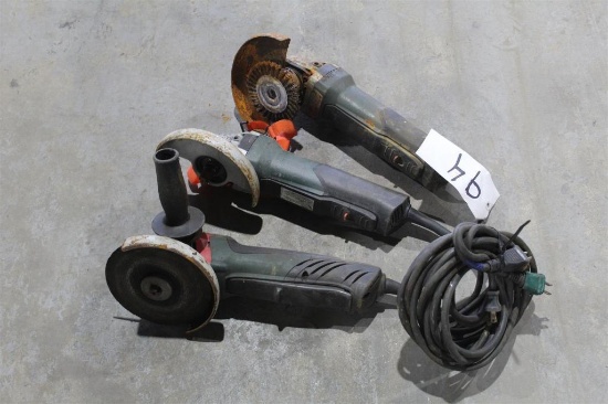 LOT OF THREE 6 INCH MATABO ANGLE GRINDERS