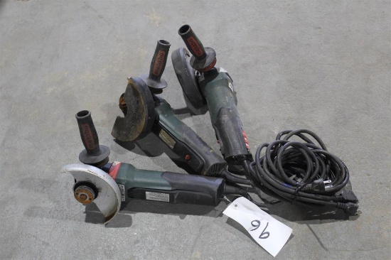LOT OF THREE 6 INCH MATABO ANGLE GRINDERS