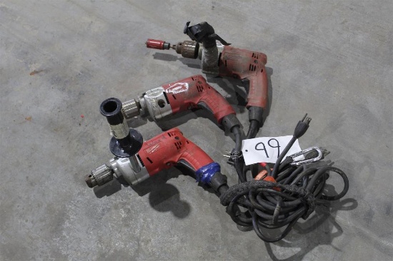 LOT OF THREE MILWAUKEE MAGNUM HOLE SHOOTERS