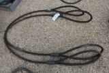 LOT OF TWO LARGE WIRE ROPE SLINGS