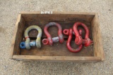 CRATE OF LARGE SHACKLES