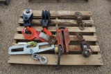 PALLET OF RIGGING AND SNATCH BLOCKS