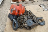 PALLET OF CHAIN HOISTS