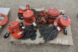 PALLET OF CHAIN HOISTS
