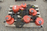 PALLET OF CHAIN HOISTS