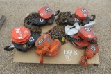 PALLET OF CHAIN HOISTS