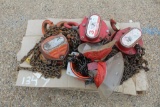 PALLET OF CHAIN HOISTS