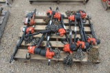 PALLET OF CHAIN HOISTS