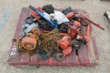 PALLET OF CHAIN HOISTS