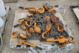 PALLET OF CHAIN HOISTS