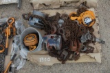 PALLET OF CHAIN HOISTS