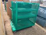 GREENLEE MESH CABINET ON ROLLERS