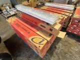 LOT OF 27 48IN FLUORESCENT INDUSTRIAL VAPORTITE LIGHT FIXTURES