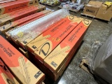 LOT OF 28 48IN FLUORESCENT INDUSTRIAL VAPORTITE LIGHT FIXTURES