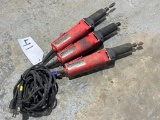LOT OF THREE MILWAUKEE 2 INCH DIE GRINDERS