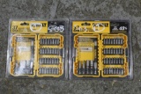 LOT OF 2 DEWALT DRILL BIT SET