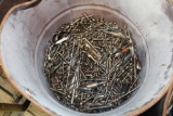 LOT WITH BARREL FULL OF ASSORTED DRILL BITS