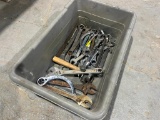 BOX OF VARIOUS WRENCHES