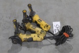 LOT OF THREE DEWALT 4 1/2 INCH ANGLE GRINDERS