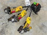 LOT OF THREE DEWALT 4 1/2 INCH ANGLE GRINDERS