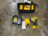 DEWALT 1/2 INCH IMPACT W/CHARGER AND BATTERY