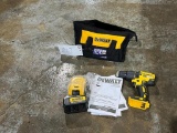 DEWALT DRILL, CHARGER, AND BATTERY