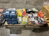 LOT OF GLOVES, MASKS AND CONTRACTORS BAGS