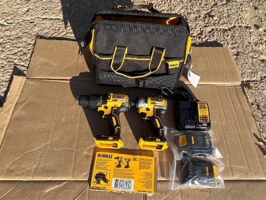 DEWALT COMBO SET DCD778 CORDLESS DRILL AND DCF787 IMPACT WRENCH