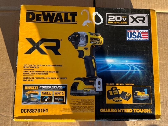 DEWALT XR DCF887D1E1 IMPACT DRIVER