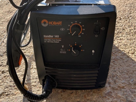 HOBART HANDLER 140 115V WIRE FEEDER 24 40AMP OUTPUT WELDER APPEARS UNUSED