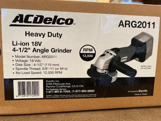 ACDELCO CORDLESS HEAVY DUTY ANGLE GRINDER