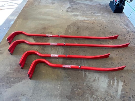 2 35IN AND 2 24IN SPRING STEEL WRECKING BARS