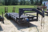 2003 30FT FLATBED GOOSENECK TRAILER