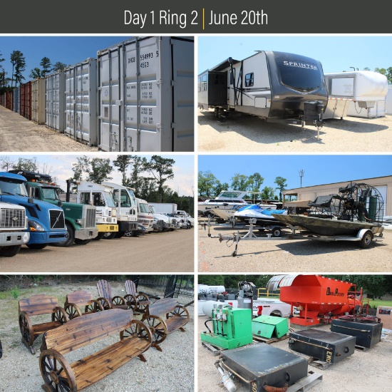Day 1 Ring 2 - 2-Day Farm, Boat, & Vehicle Auction