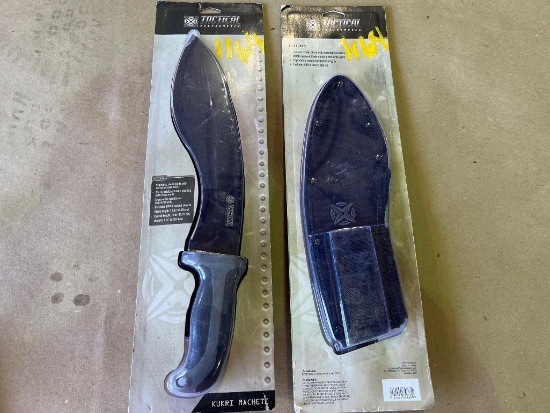 LOT OF 2 TACTICAL PERFORMANCE KUKRI MACHETE