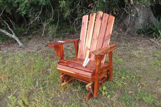 WOOD GLIDER CHAIR