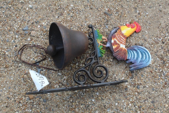 LARGE ROOSTER BELL