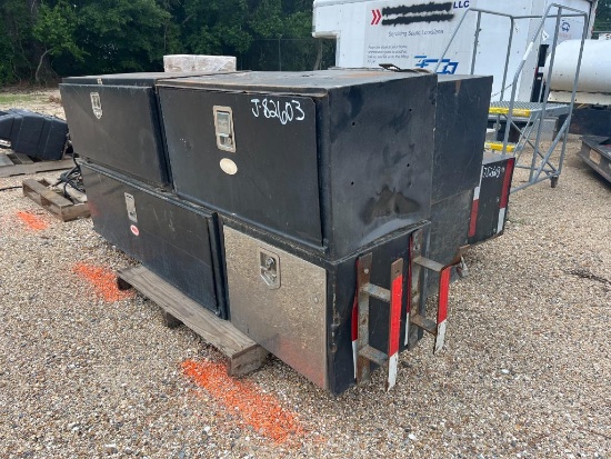 2 PALLETS OF TOOL BOXES FOR TRUCK SIDES