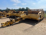 2010 JOHN DEERE 2112E 4 TIRE HYDRAULIC PULL SCRAPER
