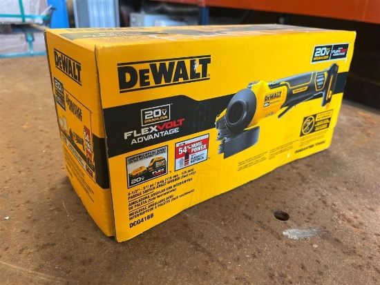 DEWALT CORDLESS 4 1/2-5IN PADDLE SWITCH ANGLE GRINDER- TOOL ONLY