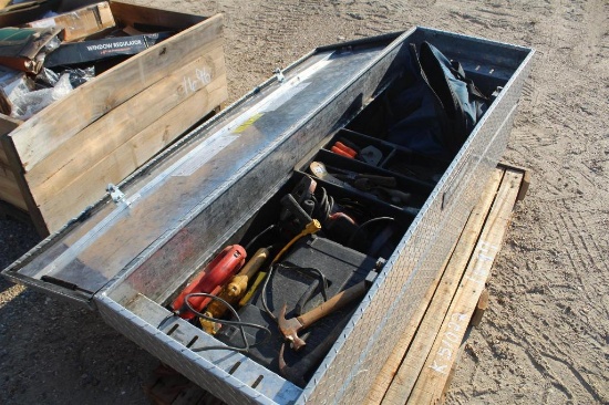 TOOL BOX WITH CONTENTS, WOOD WORKING TOOL