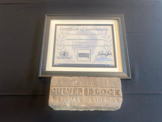 INDIANAPOLIS MOTOR SPEEDWAY ORIGNAL CULVER TRACK BRICK