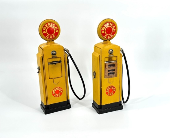 SALESMAN SAMPLE 2 VINTAGE GAS PUMPS